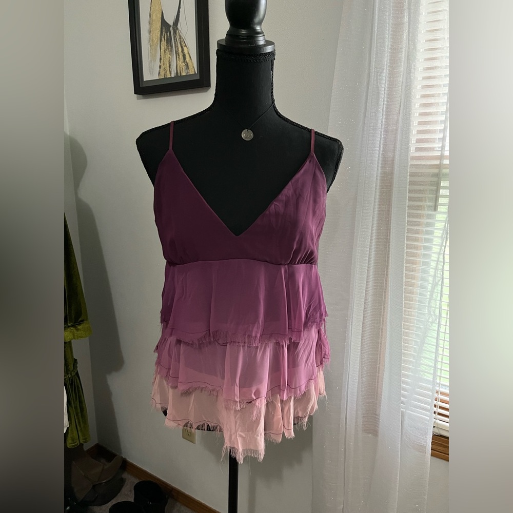 💜Vintage Guess ⁉️ raw hem tank great condition size Medium